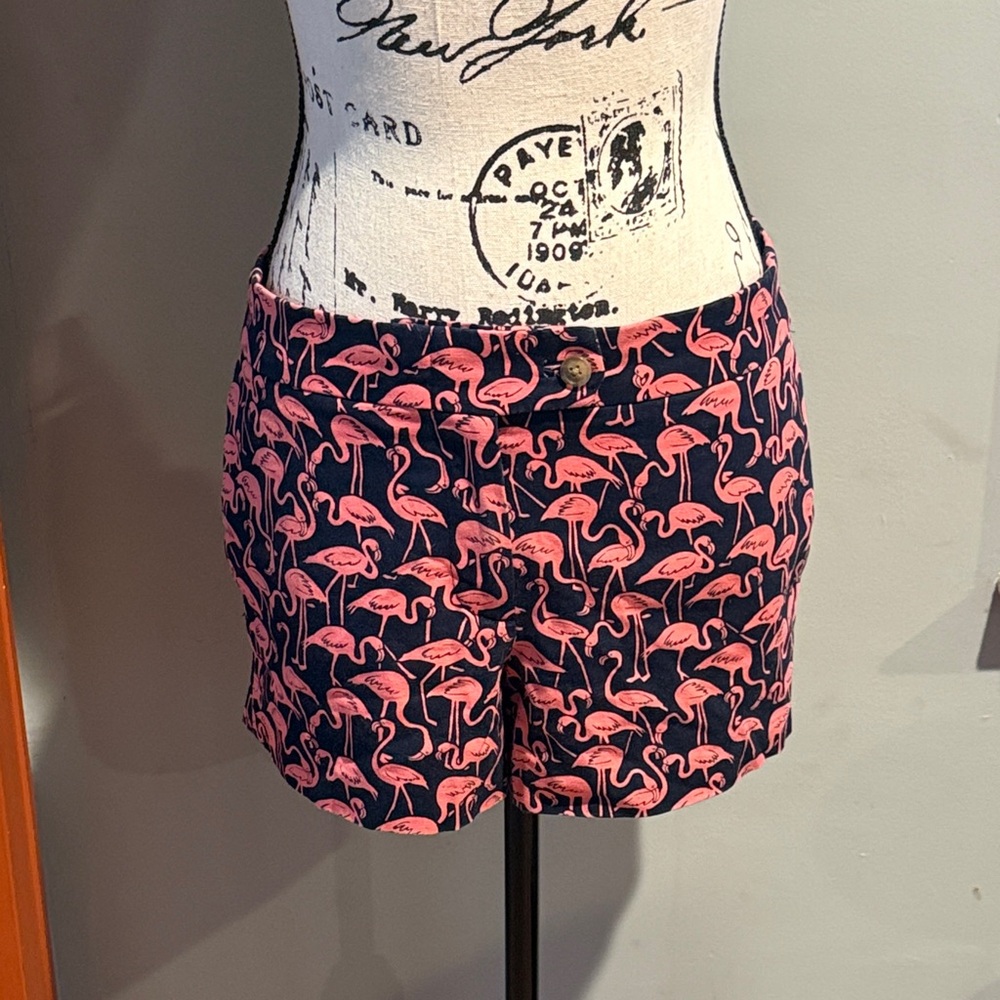 J. Crew Navy and Pink Flamingo Women's Shorts (8)